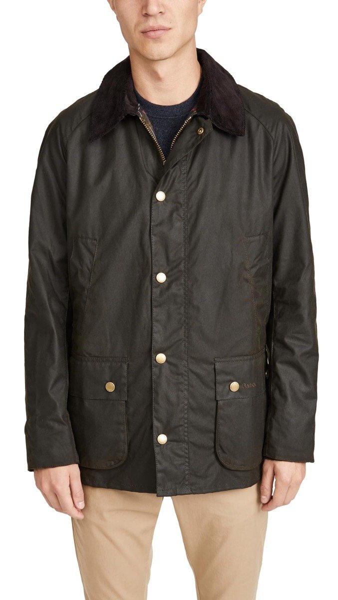 Barbour Ashby waxed jacket — Olive