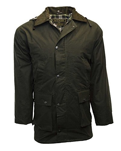 Walker & Hawkes Benson waxed jacket — Olive