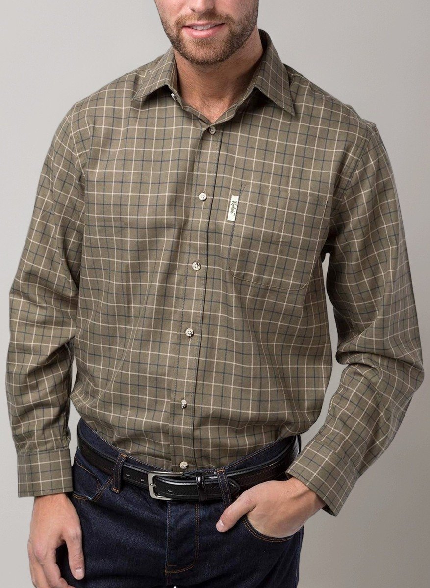 Rydale Gransmoor country check shirt — Gransmoor olive check