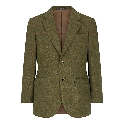 Walker & Hawkes Windsor tweed blazer — Sage tweed