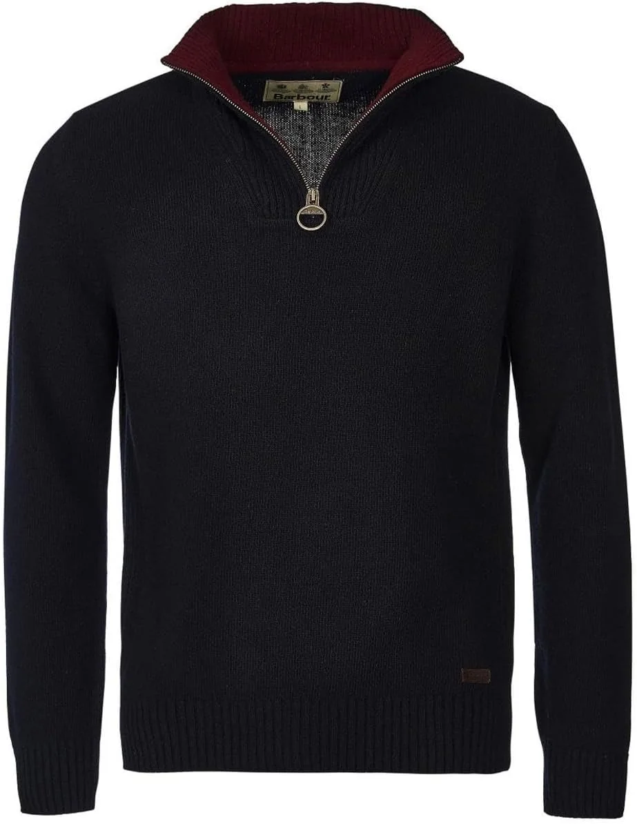 Barbour Nelson Essential half-zip jumper in navy