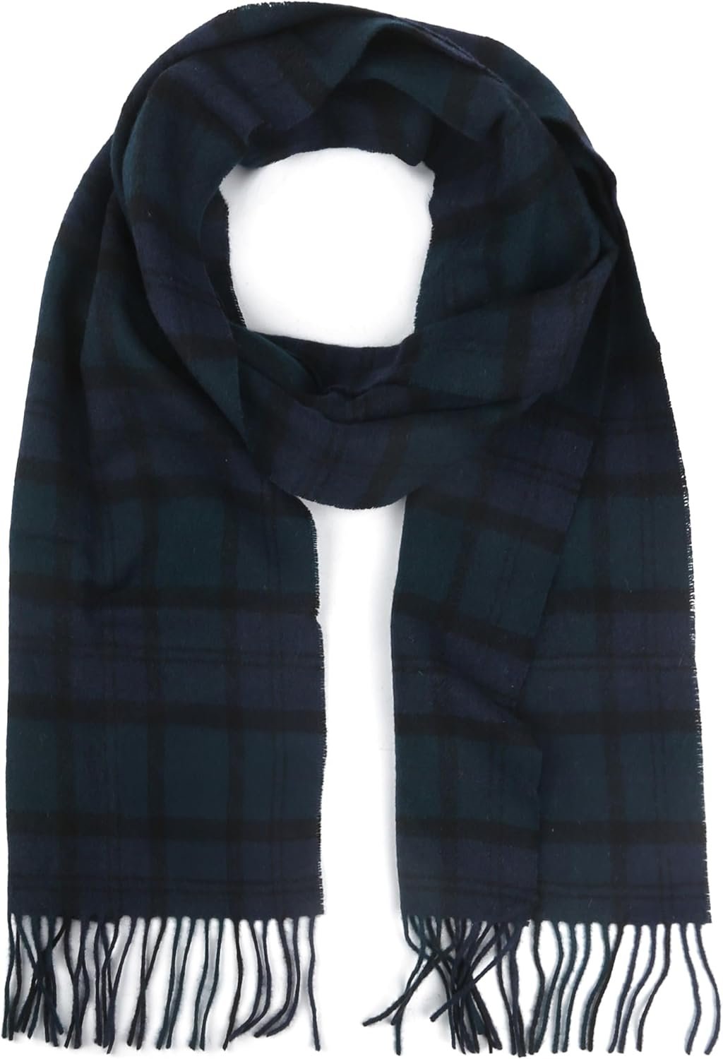 Barbour Tartan lambswool scarf in black watch