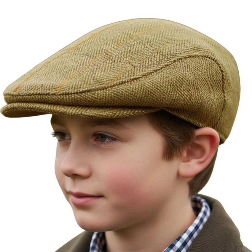 Game Technical Apparel Derby tweed flat cap — children’s country clothing, Fife / Bute