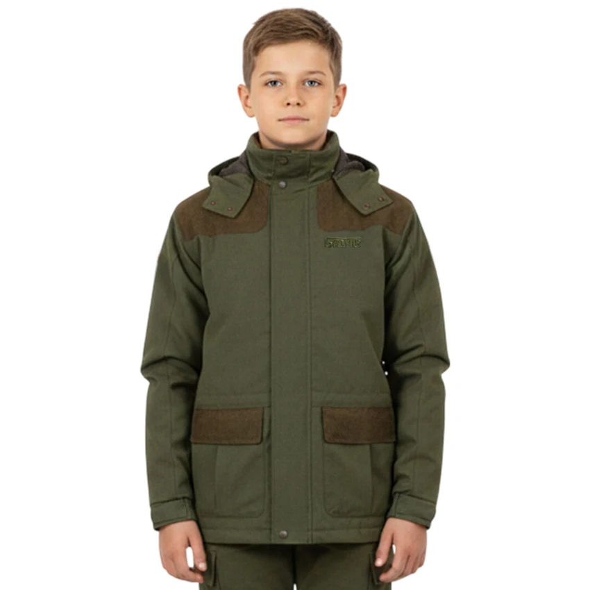 Game Technical Apparel Aston Pro waterproof jacket — children’s country clothing, Olive