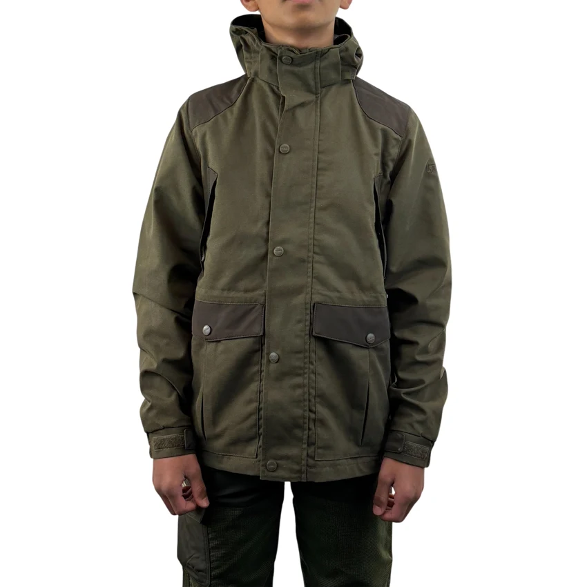 Game Technical Apparel Forrester waterproof jacket — children’s country clothing, Green