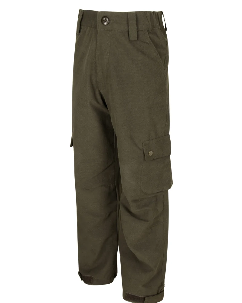 Hoggs of Fife Struther waterproof trousers in Green for children
