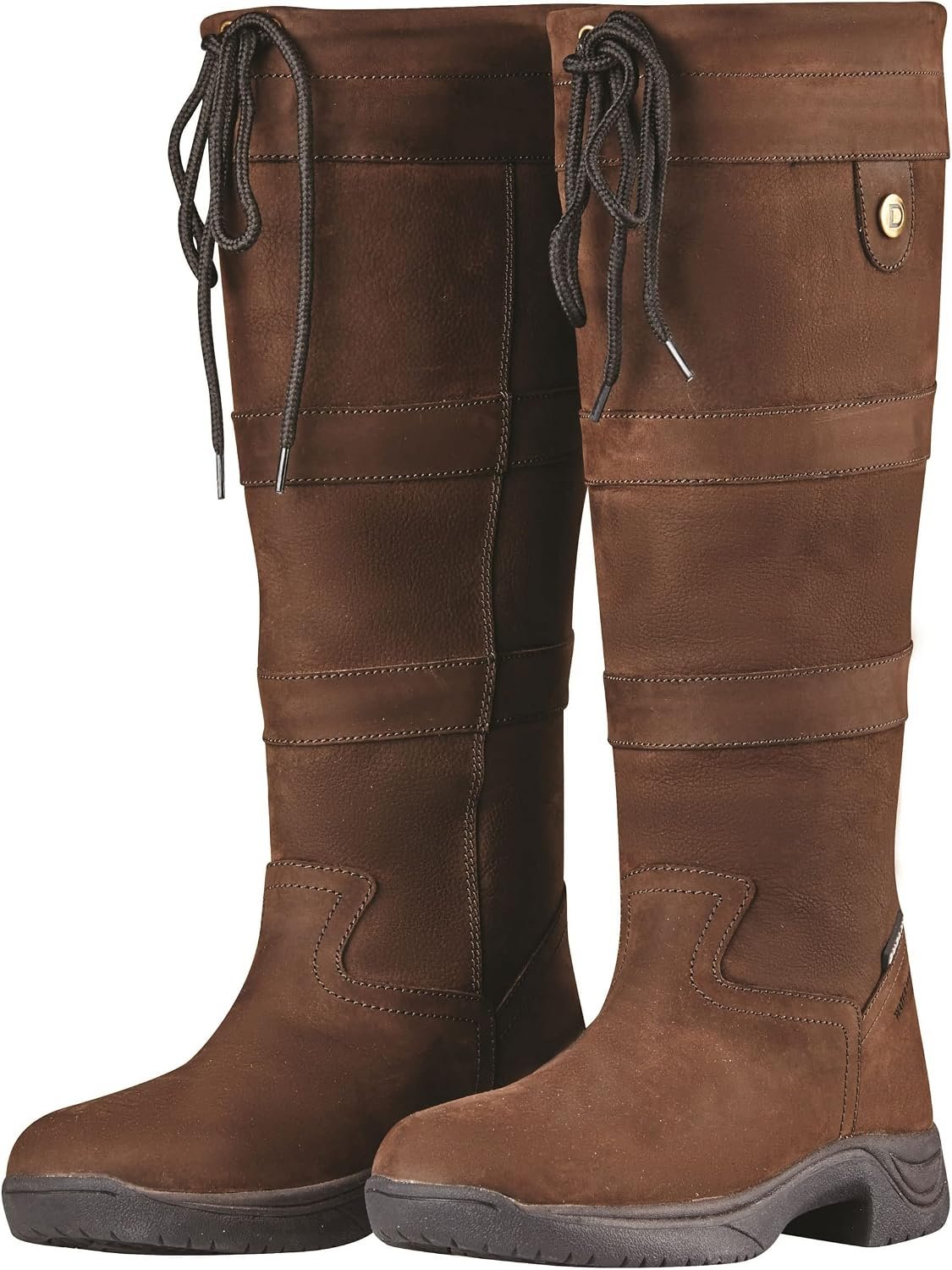 Dublin River III country boots in chocolate for women