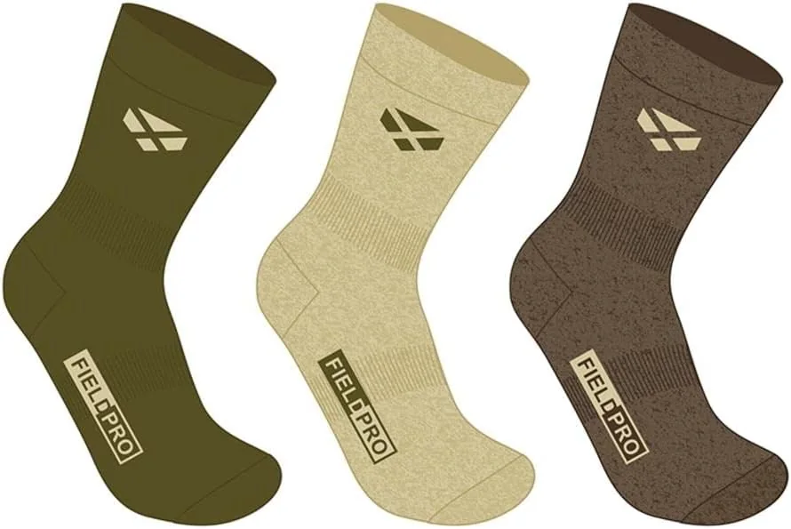 Hoggs of Fife Field Pro country socks · three pairs in mixed country colours