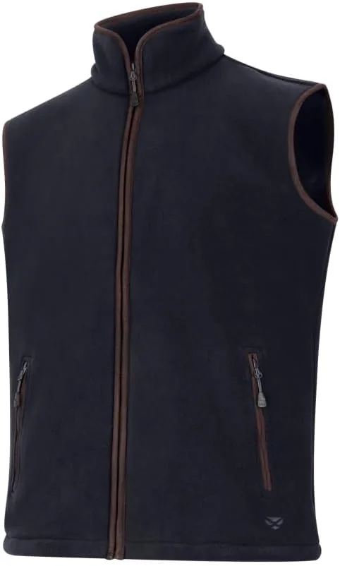 Hoggs of Fife Woodhall fleece gilet in black