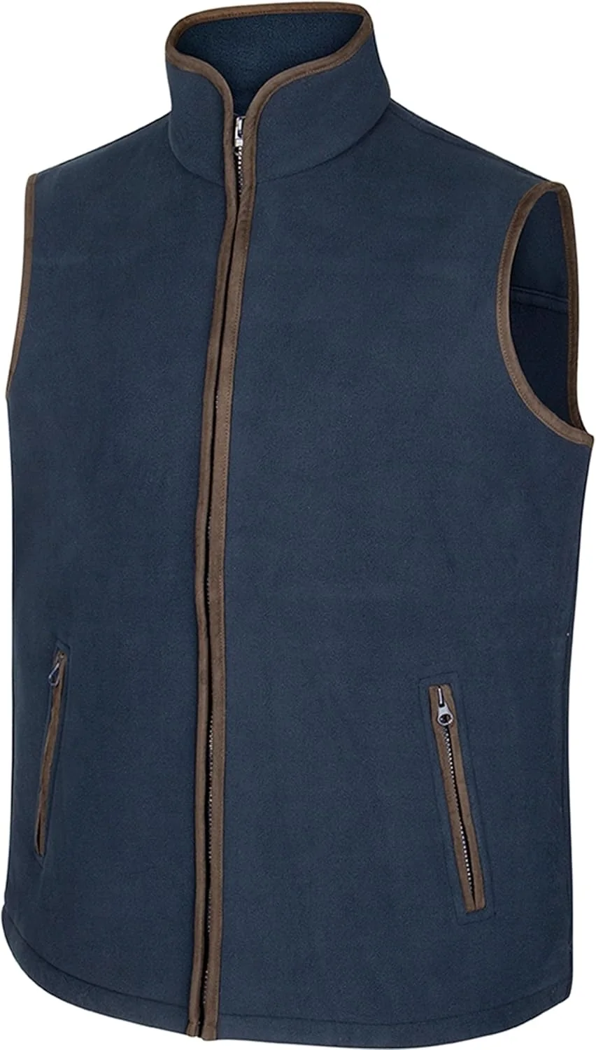 Hoggs of Fife Woodhall fleece gilet in navy