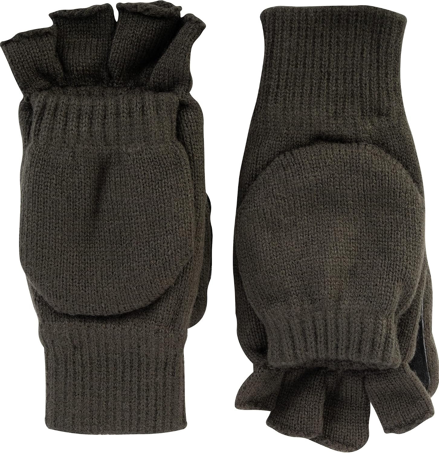 Jack Pyke Suede-palm shooters mitts in green for men