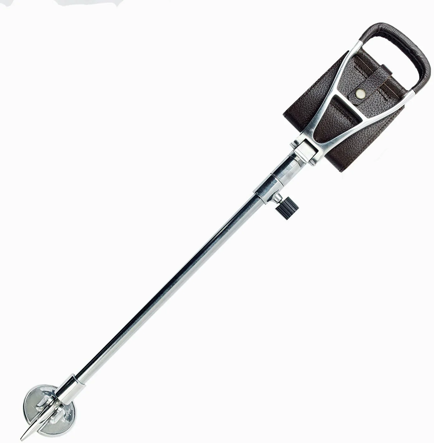 Linden Leisure Adjustable leather shooting seat stick in black leather