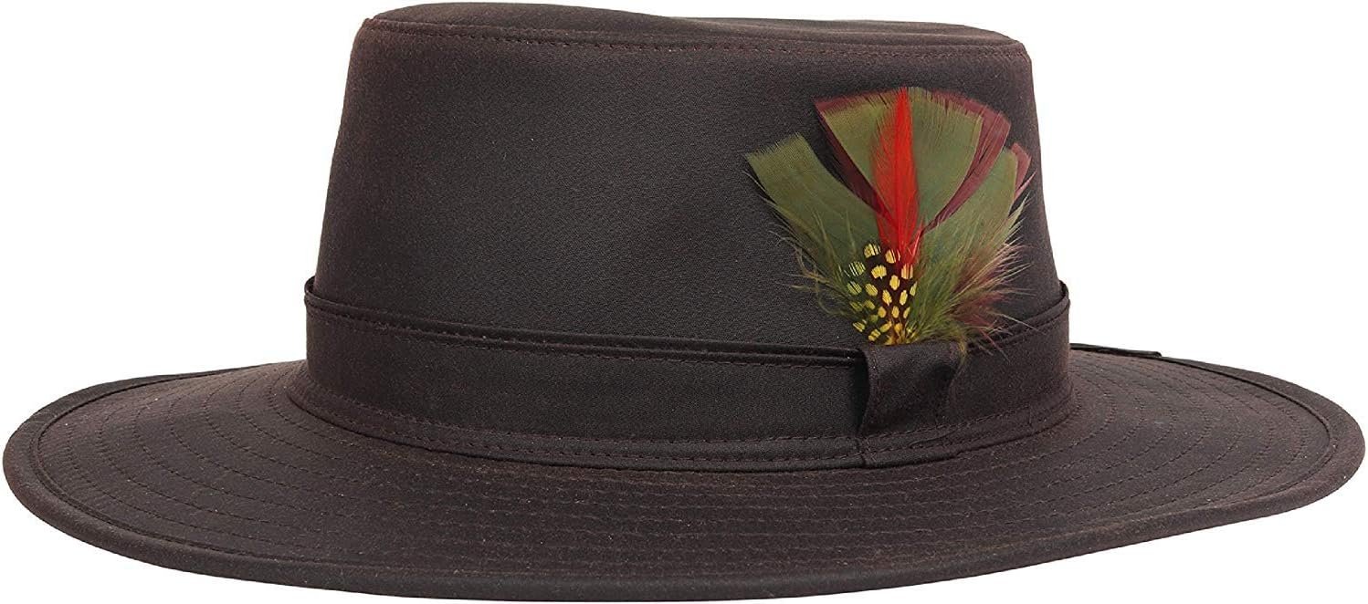 Nicky Adams Countrywear Waxed Bushman country hat in brown