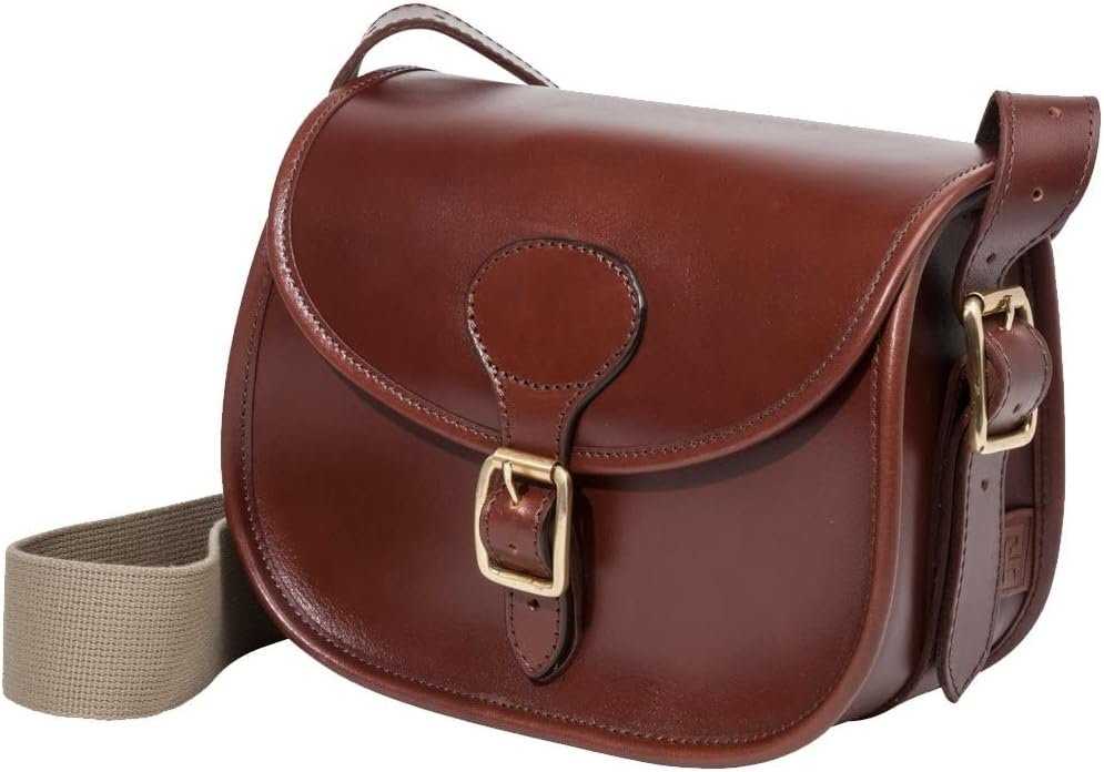 Parker Hale Lyndhurst leather cartridge bag in chestnut