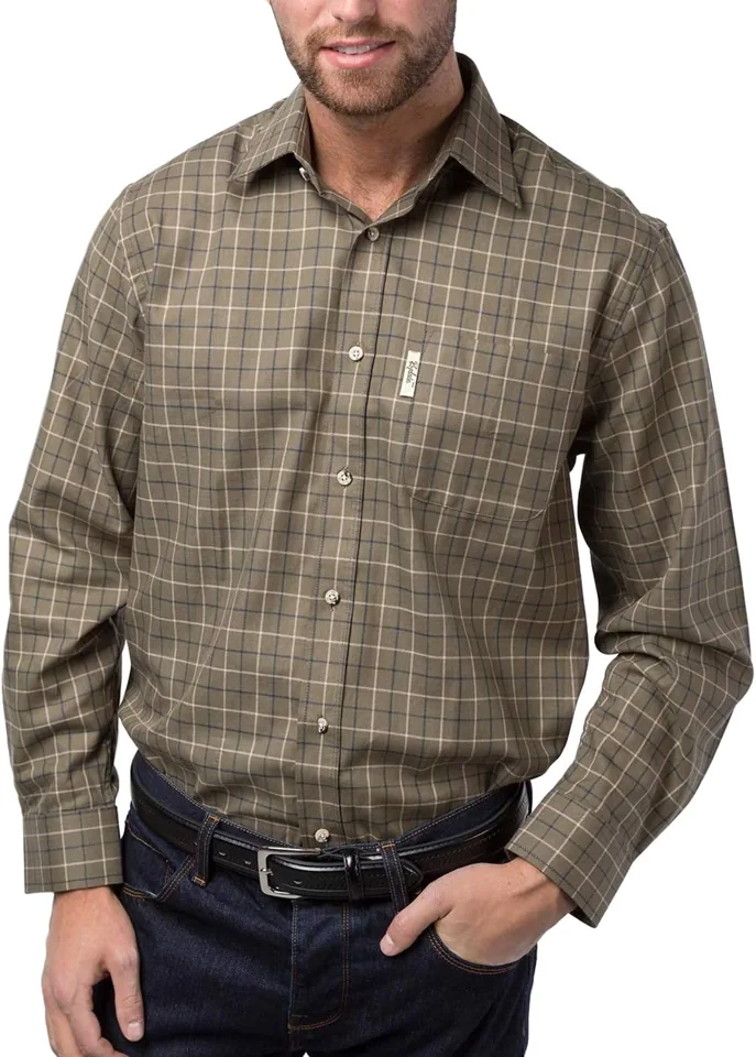 Rydale Gransmoor country check shirt in gransmoor olive check for men