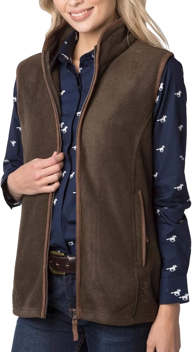 Rydale Huggate fleece gilet in bark
