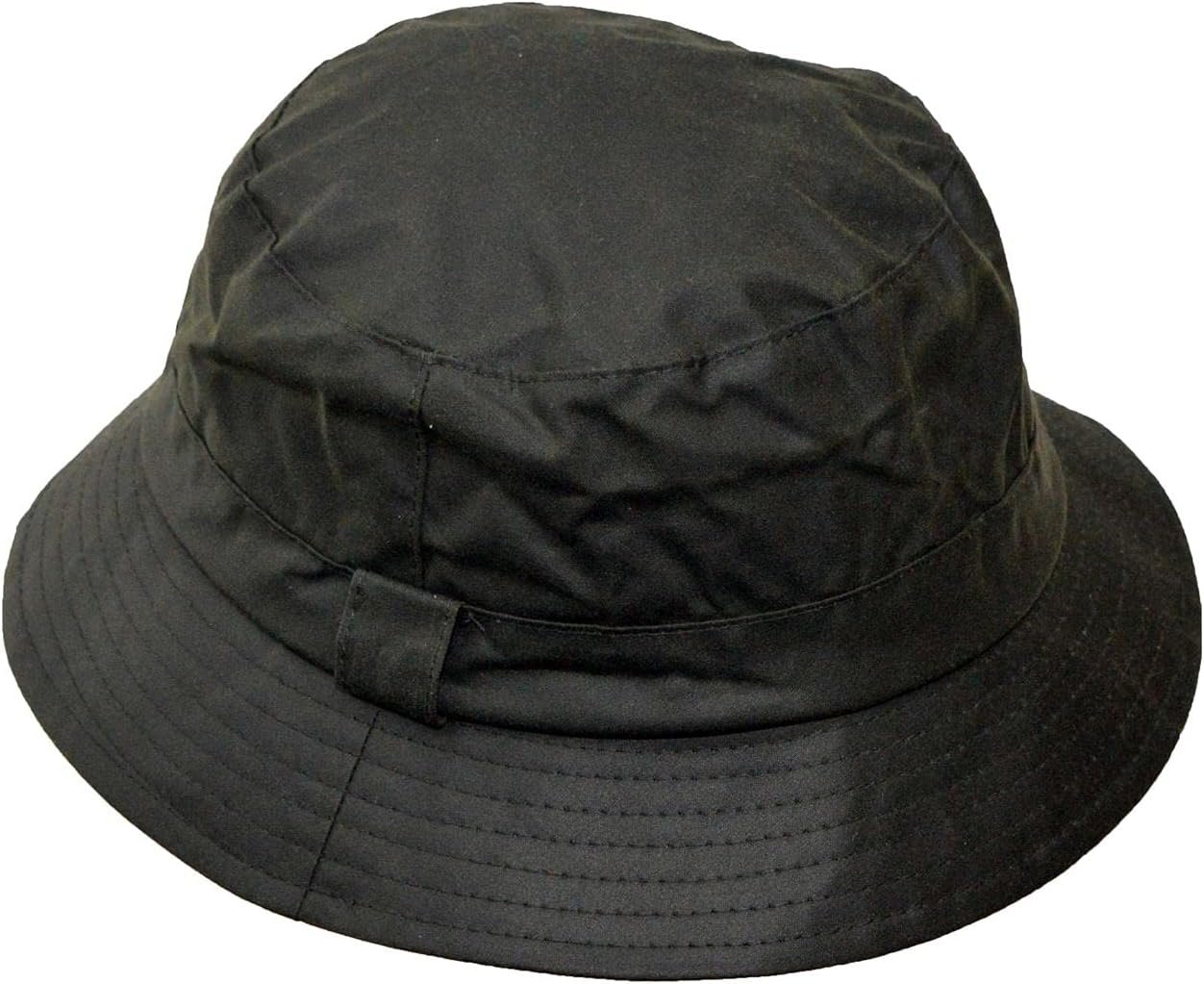 Walker & Hawkes Hanford waxed cotton bucket hat in olive